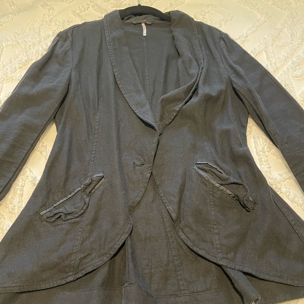 Free People XS black lightweight casual blazer.